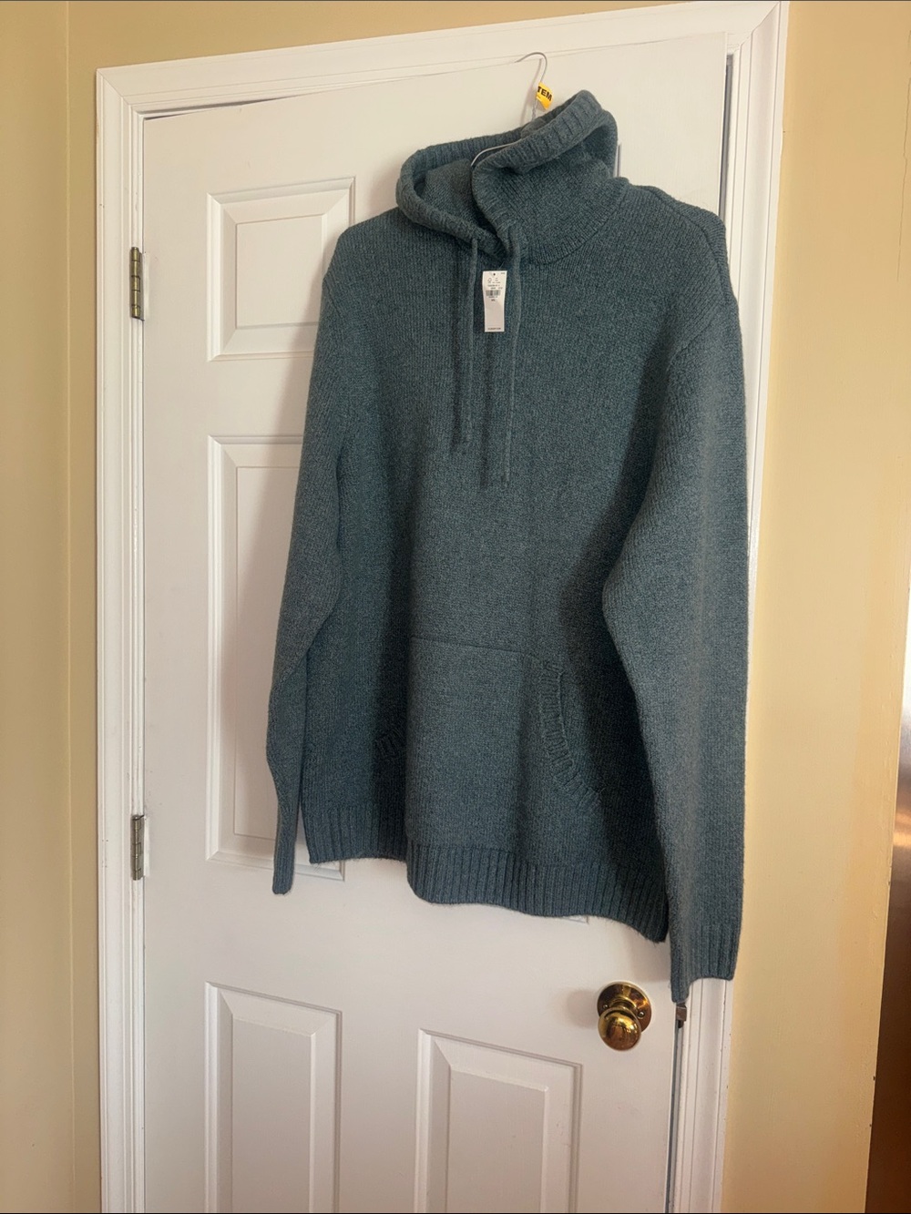 Old Navy Men's Heather Slate Blue Turtleneck Knit Sweater